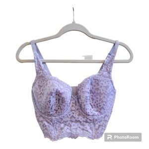 Victoria's Secret Body By Victoria Lined Demi Violet Lace Size 34DDD